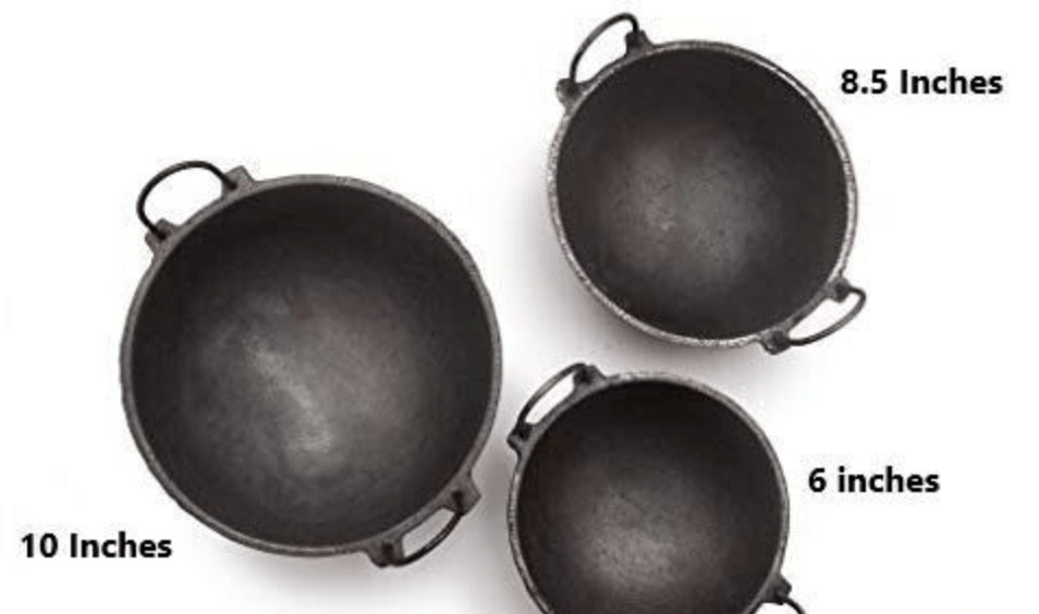 CAST IRON KADAI COMBO