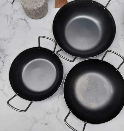 PURE IRON FLAT BOTTOM KADAI