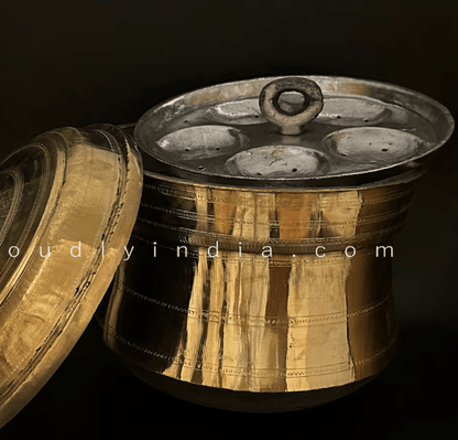 பாரம்பரிய இட்லி பாத்திரம் (இட்லி குக்கர்-இட்லி தயாரிப்பாளர்-ஸ்டீமர்) - பாலிஷ் செய்யப்பட்டது