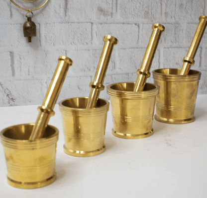 BRASS MORTAR & PESTLE