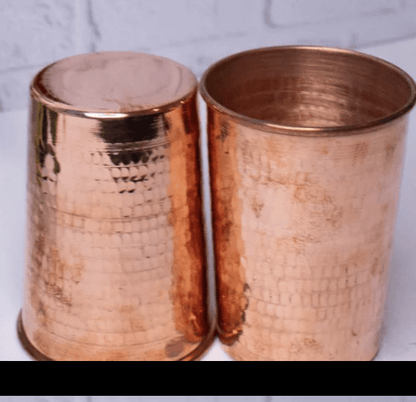 காப்பர் வாட்டர் டம்ளர்-கிளாஸ் செட் 