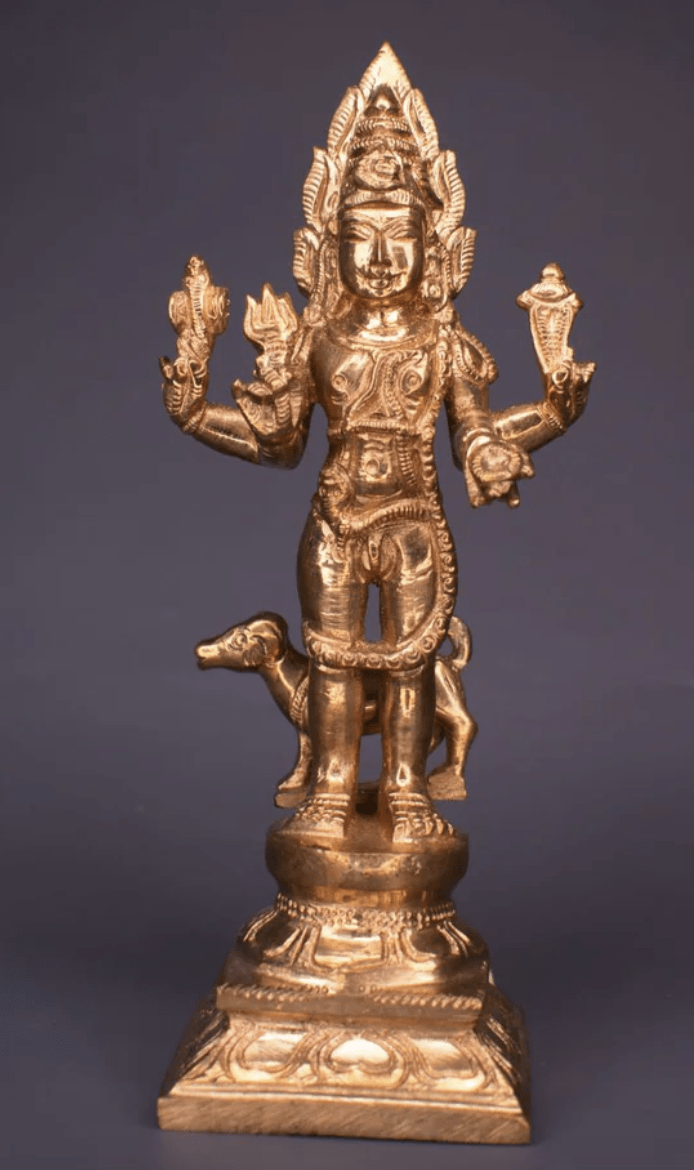 KALA BHAIRAVA PANCHALOHA IDOL-6 INCHES-1