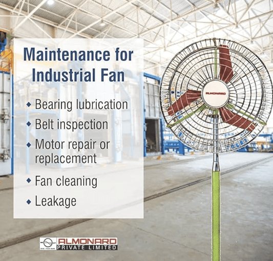 Almonard 100W &amp; High Air Throw Height Adjustable Pedestal Fan (18-inch, Green)