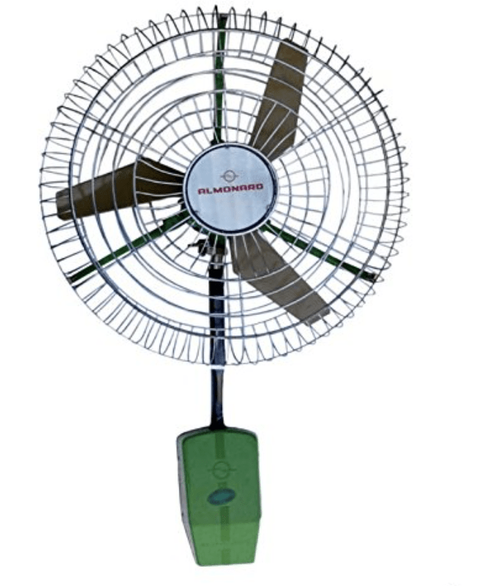 Almonard 24-inch Air Circulator Wall Fan (600mm, Green)