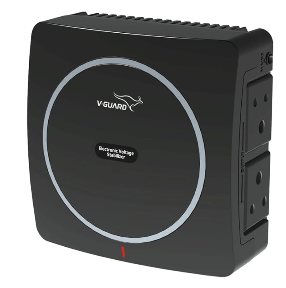 वी-गार्ड नियो क्रिस्टल स्मार्ट/एलईडी टीवी 109 सेमी तक + सेट टॉप बॉक्स (कार्य सीमा: 90-290 VAC; 1.3 A) 