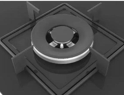 BOSCH Built-in Gas Hob Black Tempered Glass 3 Burner 60cm True brass(PNC6B6B11I) Glass Automatic Hob  (3 Burners)