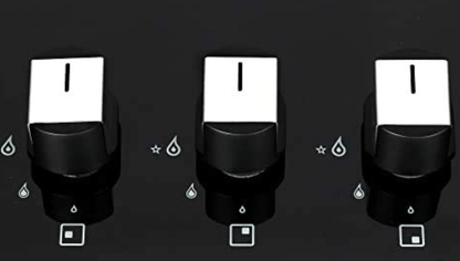 Faber Hob/Hobtop 4 Brass Burner Auto Electric Ignition,Glass Top (Nexus IND HT784 CRS BR CI AI) Black