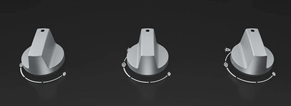 Bosch Built in Gas Hob Black Tempered glass Glass 3 Burner Auto Ignition 70 cm 2 Mini Triple Ring Brass Burner and 1 Double Ring Brass (PMD83D31NX)