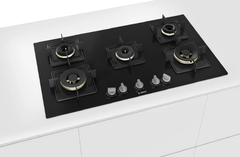 Bosch 90 cm Built in Hob with 5 Burners, Swords Knob (Black, PNV9B6F10I)-2