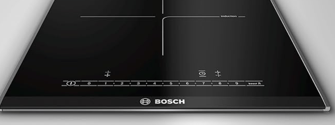 बॉश PIB375FB1E, 30 सेमी, बिल्ट-इन इंडक्शन हॉब सिरेमिक ग्लास 2 कुकिंग ज़ोन 