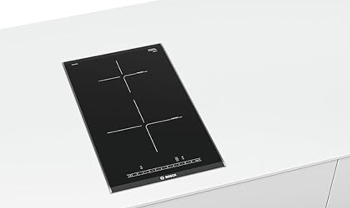 बॉश PIB375FB1E, 30 सेमी, बिल्ट-इन इंडक्शन हॉब सिरेमिक ग्लास 2 कुकिंग ज़ोन 