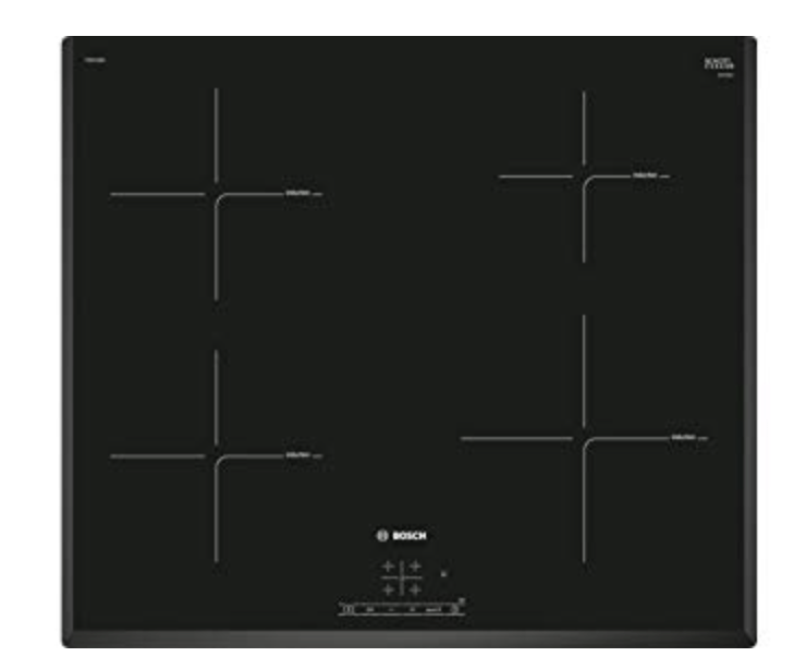 Bosch PIE651BB5I 1800W Glass Ceramic Induction Hob With 4 Cooking Zone, Black