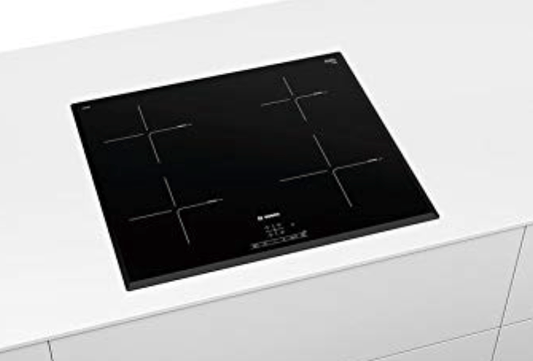 Bosch PIE651BB5I 1800W Glass Ceramic Induction Hob With 4 Cooking Zone, Black