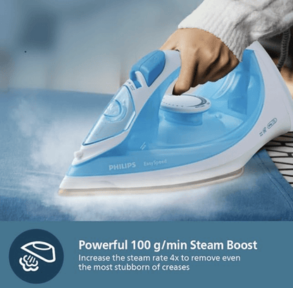 Philips Steam Iron GC1028/20 – 2000-watt, From World’s No.1 Ironing Brand*, Golden non-stick soleplate, Steam Rate of up to 25 g/min, Drip Stop Technology