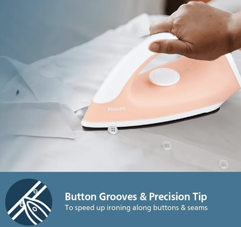 Philips Classic GC097/50 750-Watt Dry Iron (Peach)-4
