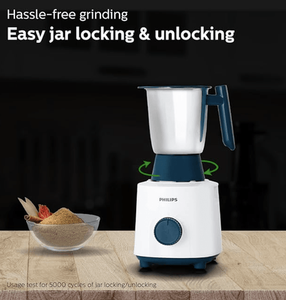 Philips HL7535/01 Mixer Grinder, 500W, 3 Jars with 5 Year Warranty on Motor, Bigger jar sizes