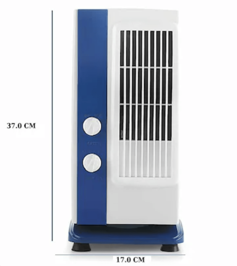 Tower Fan - Multipurpose Portable Oscillating Mini Table Fan - 3 speeds, Portable Desktop Fan, 1 year warranty