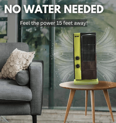 Tower Fan - Multipurpose Portable Oscillating Mini Table Fan - 3 speeds, Portable Desktop Fan, 1 year warranty-3