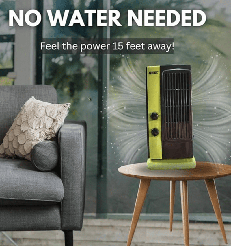Tower Fan - Multipurpose Portable Oscillating Mini Table Fan - 3 speeds, Portable Desktop Fan, 1 year warranty-3