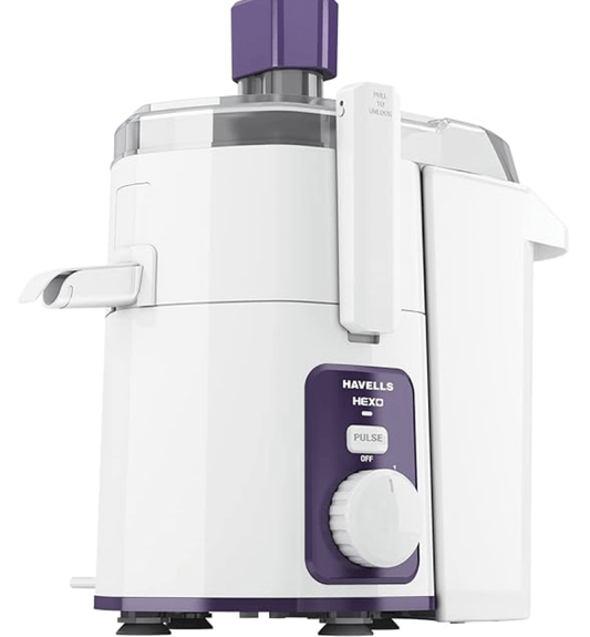 Havells Hexo 1000 watts juicer (White & Purple) (GHFJMDJV100)