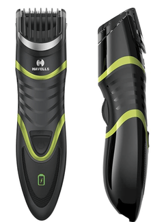 Havells BT9003 Adjustable Beard & Moustache Trimmer, Fast Charge Allows 15 + Trims, 19 Built-in Precise Lengths (Black/Blue)-1