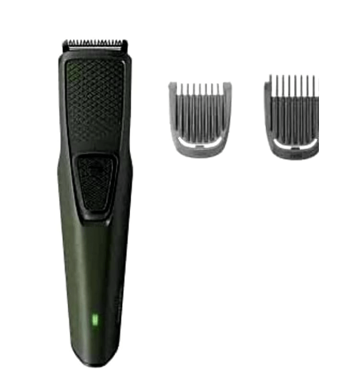 Philips Corded Electric BT1230/15 Skin-friendly Beard trimmer for Men, Dura Power Technology, Cordless Rechargeable with USB Charging, Charging indicator, Travel lock
