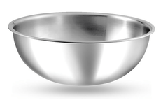 Vinod Platinum Triply Stainless Steel Extra Deep Tasla -1.2 Litre, 18 cm | 2.5 mm Thick | Steel Kadai |5 Year Warranty | Induction & Gas Friendly, Heavy Bottom - Silver-1