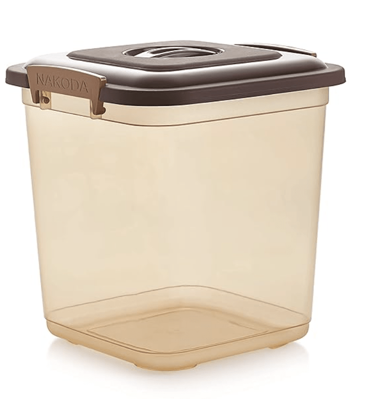 Nakoda 800 Everyday Container Storage Box for Multipurpose Use,Color May Vary - 7.5 litre, (23 x 22.8 x 23.8) cm