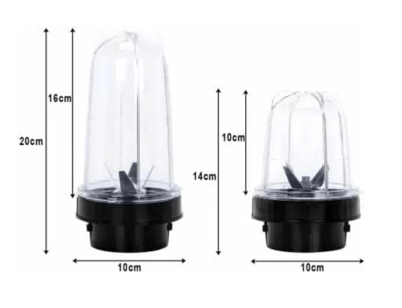 Bullet Juicer Jar Sets - Versatile Mixer Juicer Jar's (530 ml & 350 ml) (2)-4