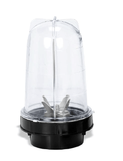 Sunmeet Pro Big Bullet Juicer Jar ABS Plastic Set of 1 Bullet Jars 530ml, Color Black-1