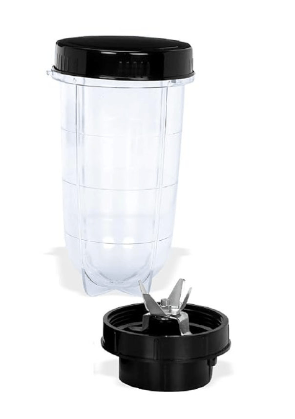 Sunmeet Pro Big Bullet Juicer Jar ABS Plastic Set of 1 Bullet Jars 530ml, Color Black-2