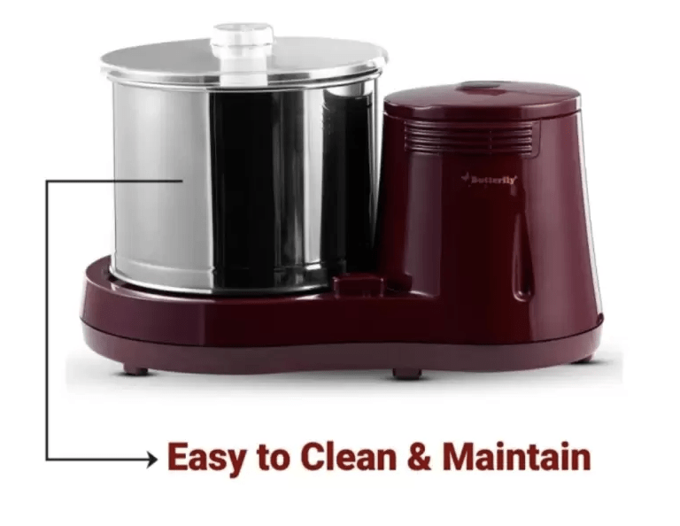 बटरफ्लाई ब्लूम 2 लीटर वेट ग्राइंडर (चेरी रेड)