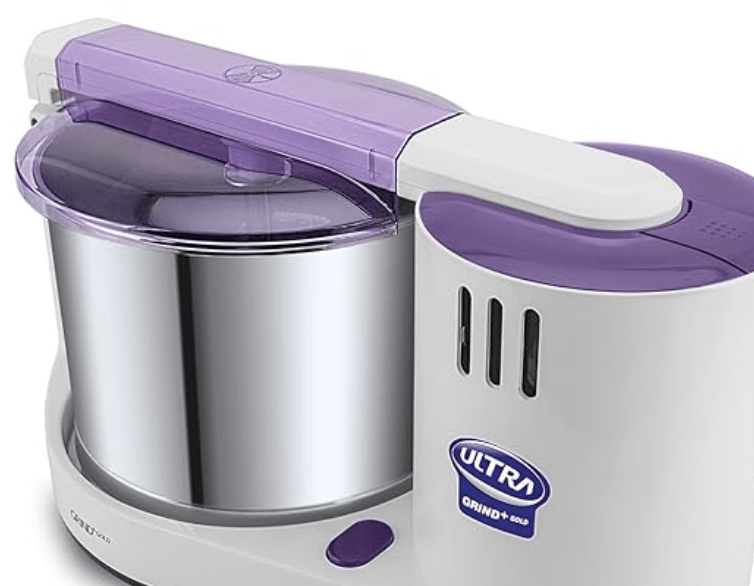 Elgi Ultra Grind+ Gold Table Top Wet Grinder, 2L (White/ Purple)-2