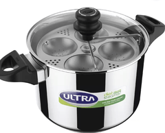 Ultra Diet Steamer Induction & Standard Idli Maker  (3 Plates , 12 Idlis )-1