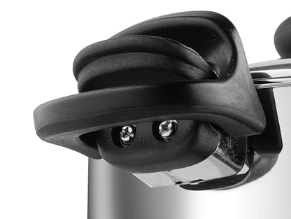 Vinod Stainless Steel Cookware Pasta, Noodle Steamer Pot with Lid - 4 litre/Rice, Veggies Stainer Pot/Sandwich Bottom, Handle with Lock/Induction Base - 2 Years Warranty