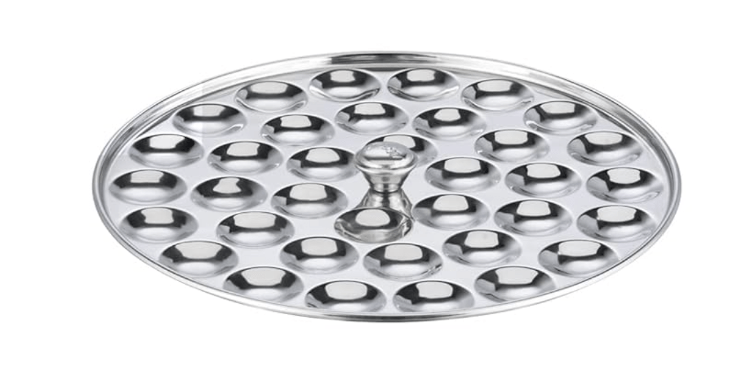 विनोद स्टेनलेस स्टील डीलक्स मल्टी कढ़ाई 6 प्लेटों के साथ - 26 सेमी, 2 इडली, 2 ढोकला, 1 पात्रा और 1 मिनी इडली प्लेट | ढोकला और मोमोज स्टीमर/मेकर | 2 साल की वारंटी 