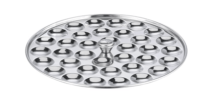 विनोद स्टेनलेस स्टील डीलक्स मल्टी कढ़ाई 6 प्लेटों के साथ - 26 सेमी, 2 इडली, 2 ढोकला, 1 पात्रा और 1 मिनी इडली प्लेट | ढोकला और मोमोज स्टीमर/मेकर | 2 साल की वारंटी 