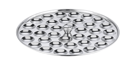 Vinod Stainless Steel Deluxe Multi Kadai with 6 Plates - 26cm, 2 Idli, 2 Dhokla,1 Patra and 1 Mini Idli Plate | Dhokla and Momos Steamer/Maker | 2 Year Warranty