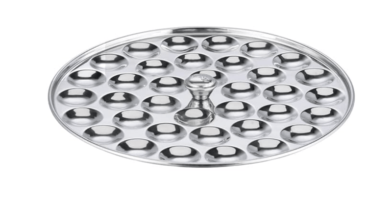 Vinod Stainless Steel Deluxe Multi Kadai with 6 Plates - 26cm, 2 Idli, 2 Dhokla,1 Patra and 1 Mini Idli Plate | Dhokla and Momos Steamer/Maker | 2 Year Warranty-2