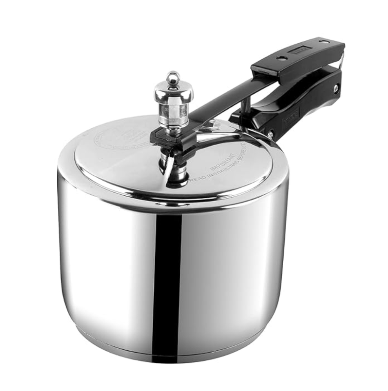 Vinod Stainless Steel Inner Lid Pressure Cooker - 2 Litre/Sandwich Bottom Cooker/Induction and Gas Base/ISI and CE Certified - 2 Years Warranty-1