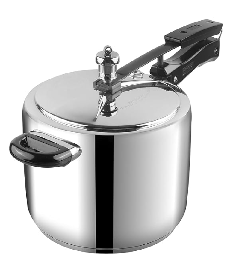 Vinod 18/8 Steel Sandwich Bottom Inner Lid Pressure Cooker, 7 Liter, Silver (Stainless Steel)