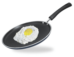Vinod Zest Aluminium Non Stick Dosa Omni Tawa - 28cm | 3mm Extra Thick | 3 Layer Ceramic Coat | Bakelite Handle | Toxin Free | Gas Base - 1 Year Warranty-1