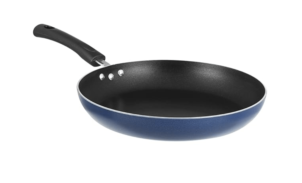 Vinod Zest Aluminium Non Stick Frypan - 18 cm | Skillet Pan | 3 Layer Ceramic Coating | 3 mm Thick | Metal Spoon Friendly | Gas Base, Toxin Free - 1 Year Warranty