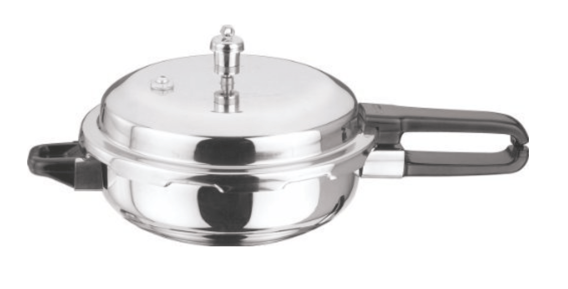 Vinod Stainless Steel Vpp-Jr Outer Lid Pressure Cooker (Silver), 3 Liter