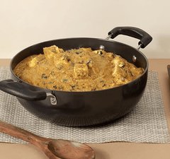Vinod Black Pearl Hard Anodised Non Stick Deep Kadhai - 2.6 LTR, 22 cm | 3.25mm Thickness | kadai for Cooking | Metal Spoon Friendly | 2 Year Warranty | Toxin Free - Black-2