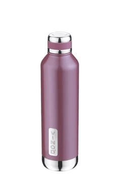 विनोद ब्लिंग स्टेनलेस स्टील वैक्यूम इंसुलेटेड पानी की बोतल - 750ml | गर्म और ठंडी थर्मोस्टील बोतल | लीक प्रूफ | स्कूल, कॉलेज, ऑफिस, जिम, बच्चों के लिए - हल्का बैंगनी -1
