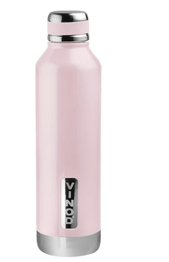 Vinod Bling Stainless Steel Vacuum Insulated Water Bottle - 750ml | Hot & Cold Thermosteel Bottle | Leak Proof | for School, College, Office, Gym, Kids - Light Pink-1