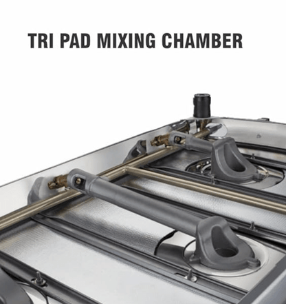 Preethi Blu Flame Blaze Glass top 3 Burner Gas Stove, Manual Ignition, Black (ISI Certified), GTS 117