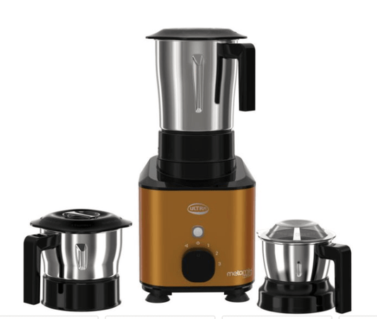 ULTRA Metamix 750W 750 Mixer Grinder (3 Jars, Candy Yellow)