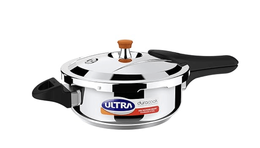 அல்ட்ரா ஸ்டெய்ன்லெஸ் ஸ்டீல் டூராகூக் எஸ்எஸ் பிசி, அவுட்டர் லிட் பிரஷர் குக்கர், 3.5 லிட்டர் 